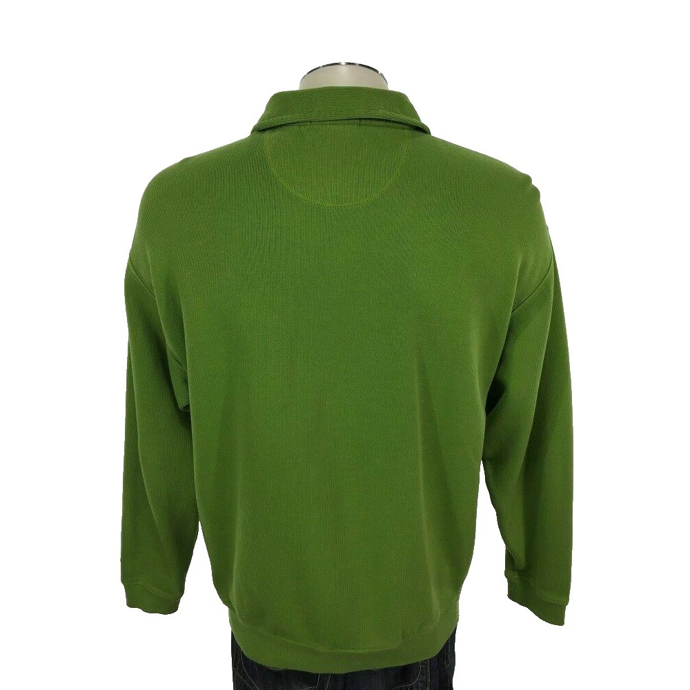 Tommy Bahama Relax Zip Sweater Sweatshirt S Pullover Green Marlin‎ Mens - Picture 2 of 5